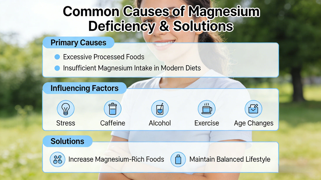 Common Causes of Magnesium Deficiency: Why Many People Don’t Get Enough