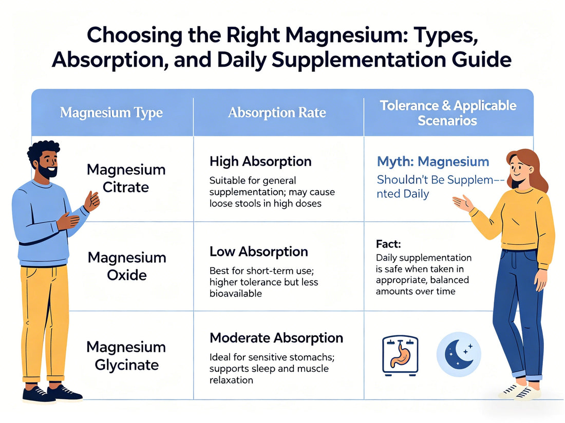 Difference Between Magnesium Forms: What You Need to Know Before Choosing