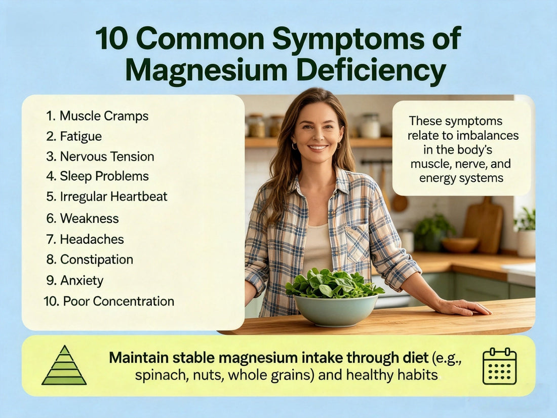 Magnesium Deficiency Symptoms: 10 Signs Your Body May Be Running Low