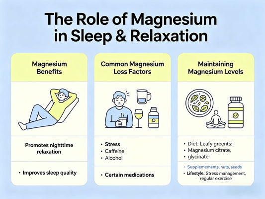 Magnesium for Relaxation Before Bed: How It Supports Sleep and What Drains It From the Body