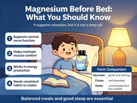 Magnesium for Nighttime Relaxation: Understanding Its Role in Your Evening Routine