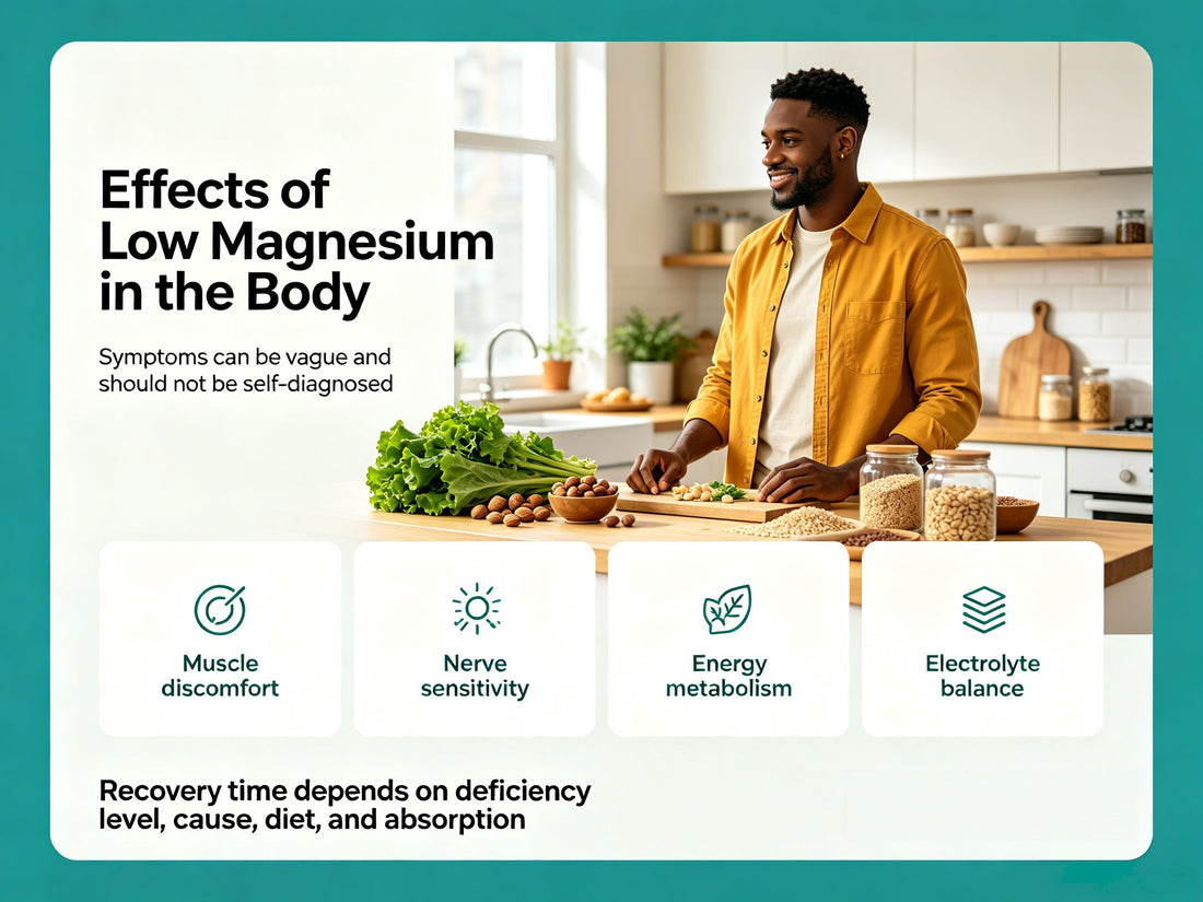 What Happens When Magnesium Is Low? Signs, Causes, and How Long It Takes to Recover