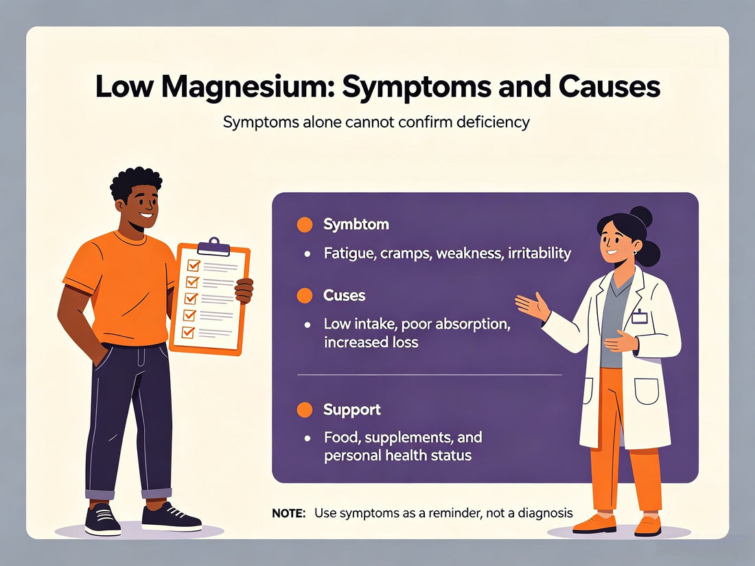Low Magnesium Symptoms and Causes: What to Know